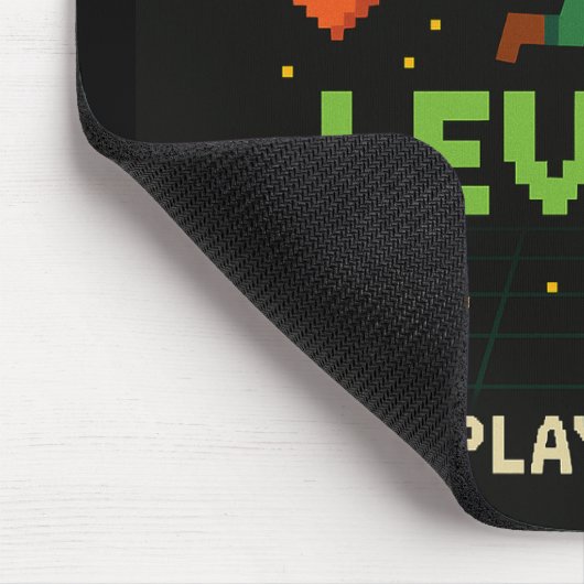 Level Up Gamer Mousepad – Retro Pixel Art Design Muismat (Hoek)