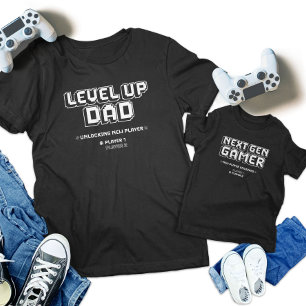 Level Up Gamer Papa Kind Next Gen Speler Matching Romper