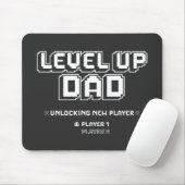 Level Up Gamer Papa Papa Grappige Vaders Dag Muismat (Met muis)