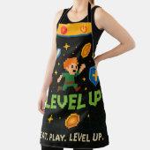 Level Up Gamer Schort – Retro Pixel All-Over Print (Insitu)