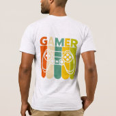 Level Up Gamer T-shirt – Speel hard, level omhoog, (Achterkant)