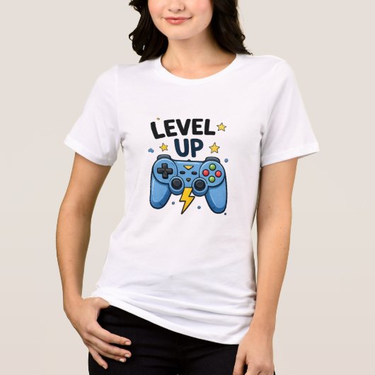 Level Up Gamer Tri-Blend Shirt (Voorkant)