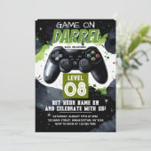 Level Up Gamer Verjaardag Kaart (Staand voorkant)