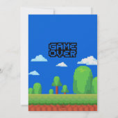 Level Up gamer verjaardagsfeestje Kaart (Achterkant)