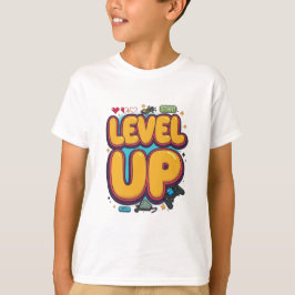Level Up! Gaming Motivatie & Prestatie T-shirt