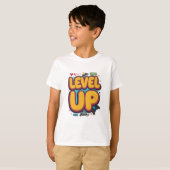Level Up! Gaming Motivation & Achievement T-shirt (Voorkant volledig)