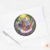 Level Up Imagine Classic Ronde Sticker (Envelop)