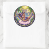 Level Up Imagine Classic Ronde Sticker (Tas)