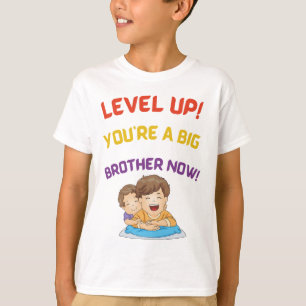 Level Up! Je bent nu een grote broer! T-shirt