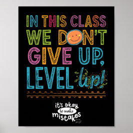 LEVEL UP KLASSENPOSTER POSTER