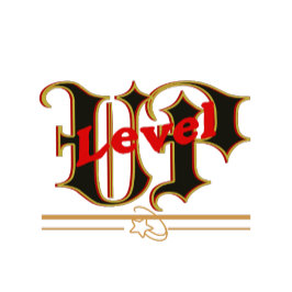 Level Up Love – Gotische typografie ontwerp T-shirt