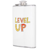 Level Up Motivatie Ontwerp Heupfles (Links)