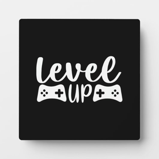 Level-up, Motivatie videospel, gamer, game P Fotoplaat (Voorkant)