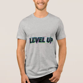 LEVEL UP – Neon Urbane Streetwear Typo T-Shirt