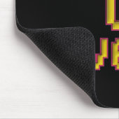 Level Up Pixel Muismat Retro Gamer Zwart (Hoek)