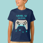 Level Up Retro Controller Boy Gamer Verjaardagsfee T-shirt