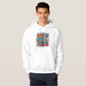 "Level Up Retro Gamer Hoodie" Hoodie (Voorkant volledig)