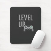 Level Up Retro Joystick Gamer Kunst Muismat (Met muis)