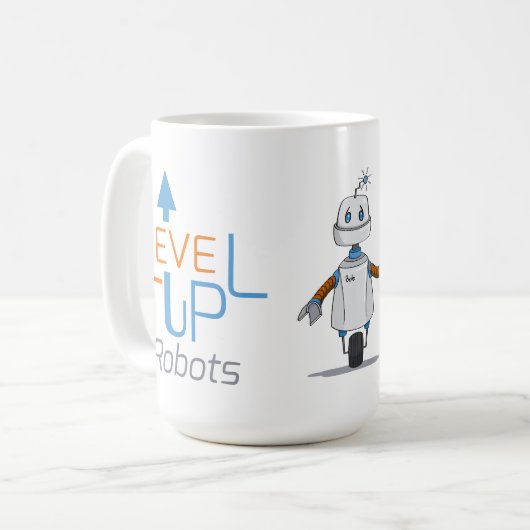 Level Up Robots Bob & Wak Mok (Voorkant links)