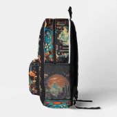 Level Up-rugzak | Gaming & School Sporttas Bedrukte Rugzak (Rechts)