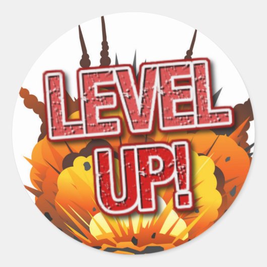 Level Up Stickers (vel van 20) (Voorkant)