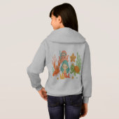 Level Up Stijl: Retro Gamer Hoodie  (Achterkant volledig)