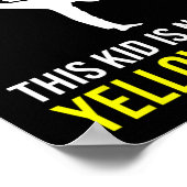 Level Up! This Kid Is Now A Yellow Belt Karate Awa Poster (Hoek)