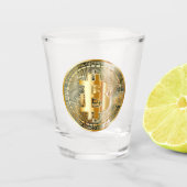Level Up Uw Drink Spel met een Bitcoin Shot Glas (Voorkant)