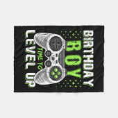 Level Up Verjaardagsvideo Game - Clic Fit  Fleece Deken (Voorkant (Horizontaal))