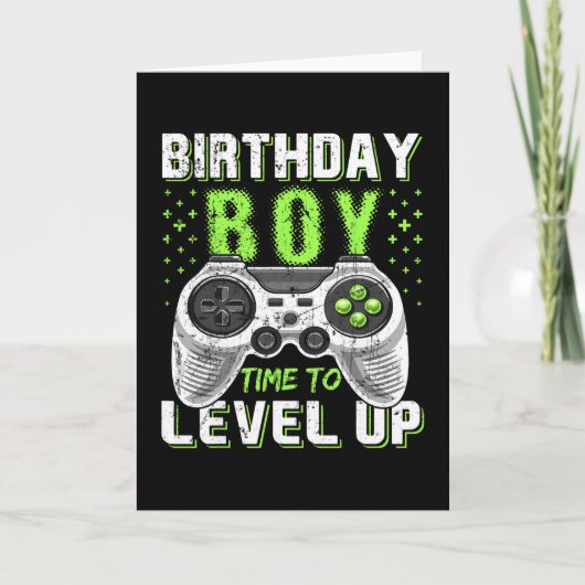 Level Up Verjaardagsvideo Game - Clic Fit Kaart (Voorkant)