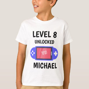 Level Up Video Game Controller Verjaardag Kinder T-shirt