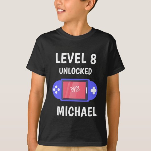 Level Up Video Game Controller Verjaardag Kinder T-shirt (Voorkant)