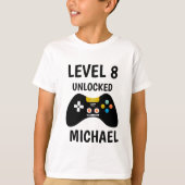 Level Up Video Game Controller Verjaardag Kinder T-shirt (Voorkant)