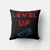 Level-up videogame kussen (Achterkant)