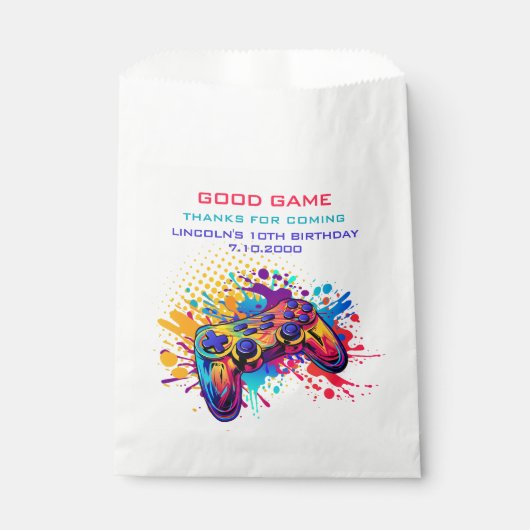 Level-up videogamecontroller bedankzakje (Voorkant)