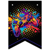 Level-up videogamecontroller vlaggetjes (Eerste vlag)