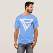 LEVEL UP wit retro T-shirt (Voorkant volledig)