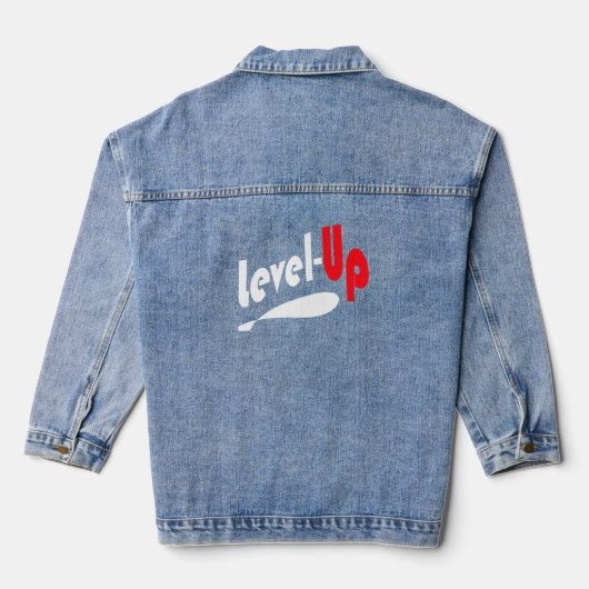 Level-Up xL spijkerjas Denim Jacket (Achterkant)