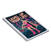 Level Up Your Life - Retro Gamer Art Notitieboek (Rechterzijde)