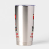 Level Up Your Love, Retro Pixel Gaming Design Geïsoleerde Drinkbeker (Links)