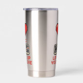 Level Up Your Love, Retro Pixel Gaming Design Geïsoleerde Drinkbeker (Rechts)