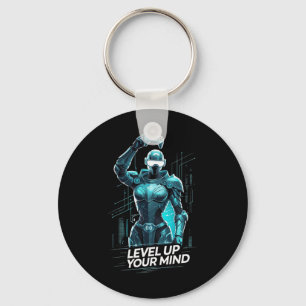Level Up Your Mind Ai Gamer Sleutelhanger