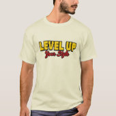 Level Up Your Style T-Shirt – Pixel Gamer Dad Gift (Voorkant)