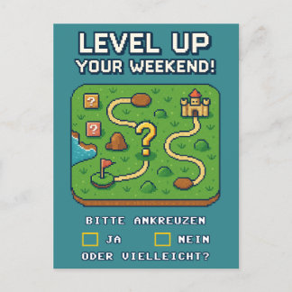 Level Up Your Weekend! Briefkaart