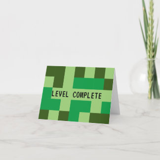 Level Voltooid Gamer's Bedankkaart