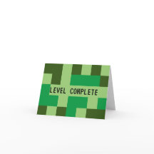 Level Voltooid Gamer's Bedankkaart