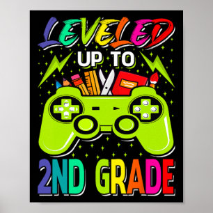 Leveled tot 2e klas gamer byck naar school eerste poster