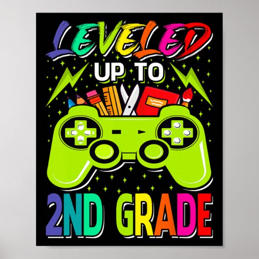Leveled tot 2e klas gamer byck naar school eerste poster (Voorkant)