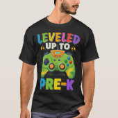 Leveled tot Pre-K Gamer Back to School Boys T-shirt (Voorkant)