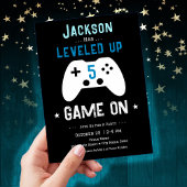LEVELED UP 5th Verjaardag uitnodiging